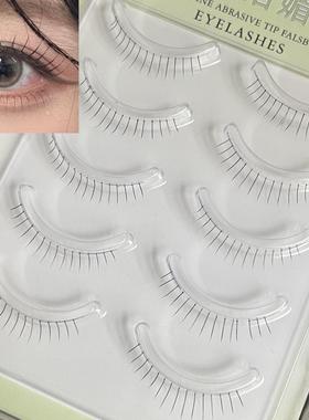 诗诺媚F22自然女团纤长下睫毛5对装整条可剪单簇6mm日常妈生款