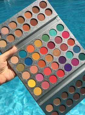 beauty glazed 63眼影glitter eyeshadoow 出口迪拜可折叠眼影盘