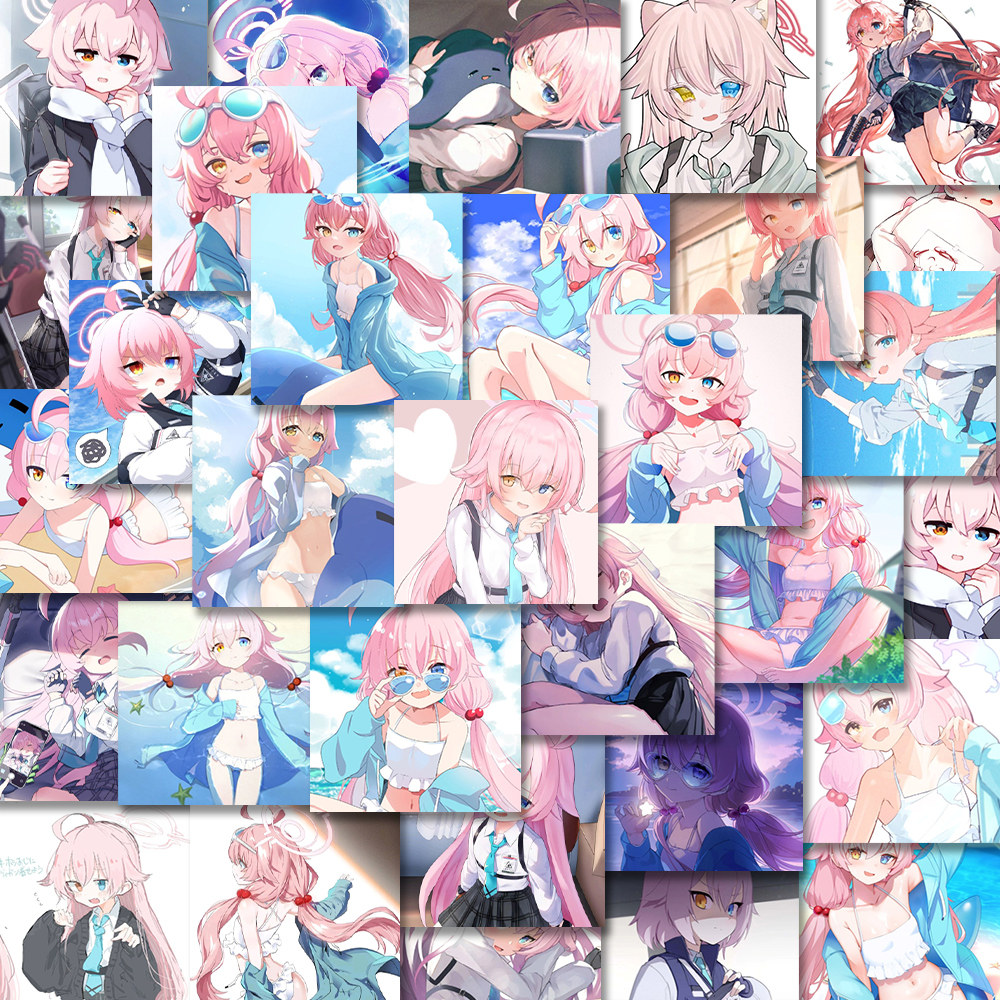 54张小鸟游星野贴纸二次元卡通游戏笔记本电脑手机壳手账贴画防水