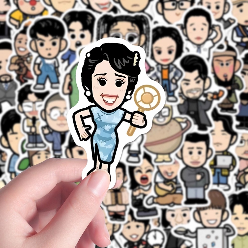 现货】164张卡通Q版喜人奇妙夜喜剧人大赛贴纸搞怪周边手账装饰