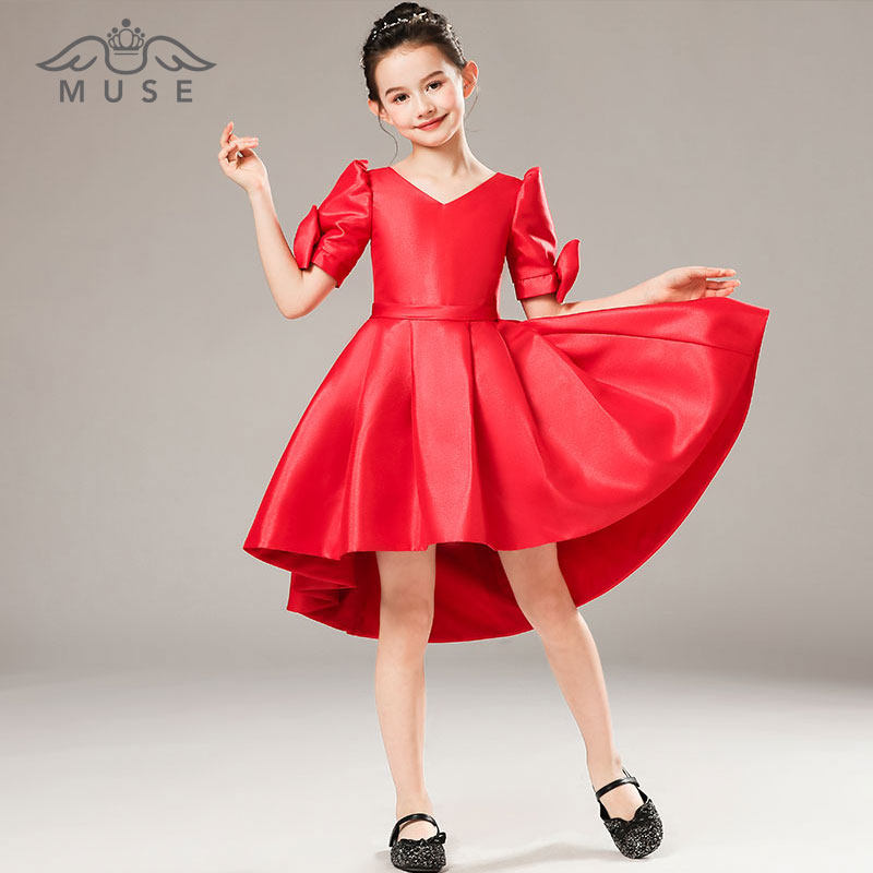 模特走秀生日宴会泡泡袖公主裙