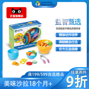 美国进口LR儿童过家家仿真蔬菜沙拉玩具蒙氏益智早教启蒙礼物