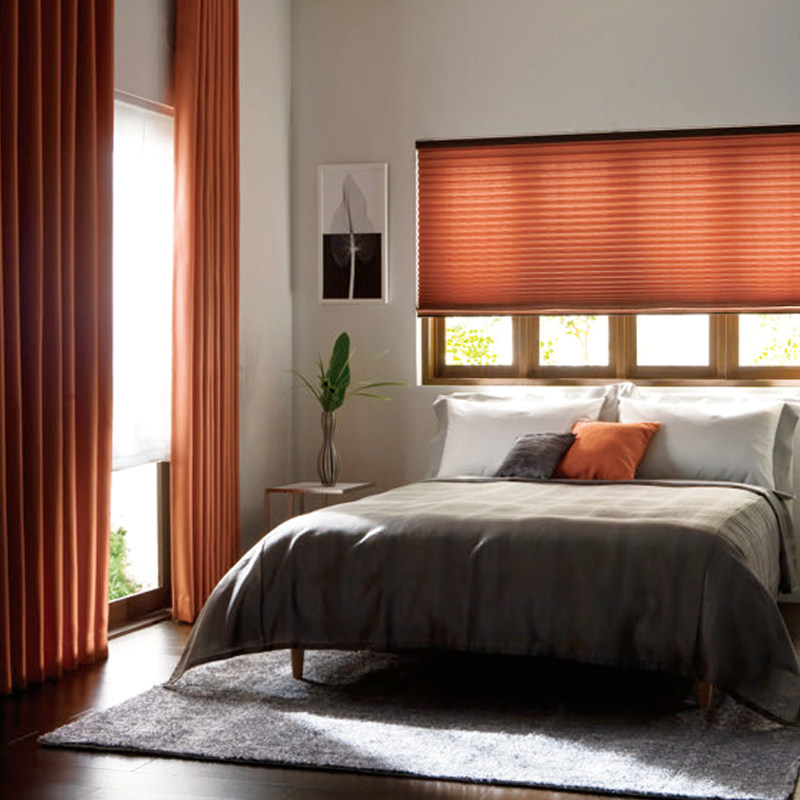 立川日本进口客厅飘窗现代防火阻燃遮光网红窗帘布隔热隔音ins风