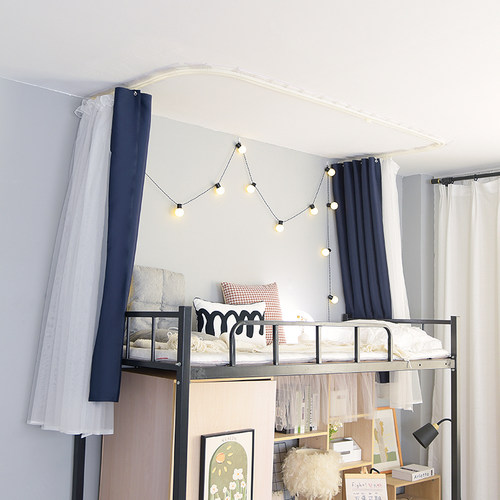 遮光学生宿舍到顶轨道床幔