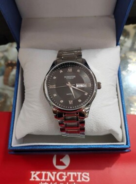 正品精铁时手表男士全自动机械表防水日历商务休闲腕表K0022M情侣