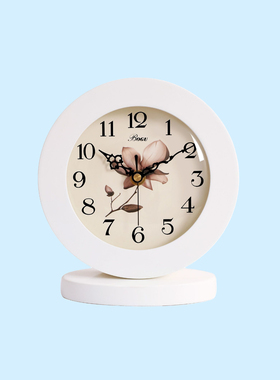 欧式简约方形座钟客厅创意现代台钟挂摆件卧室静音床头坐钟时钟