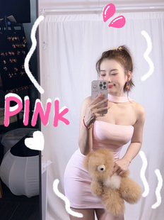 图图小有名气无袖 抹胸连衣裙可爱纯欲风约会斩男抹胸多穿法