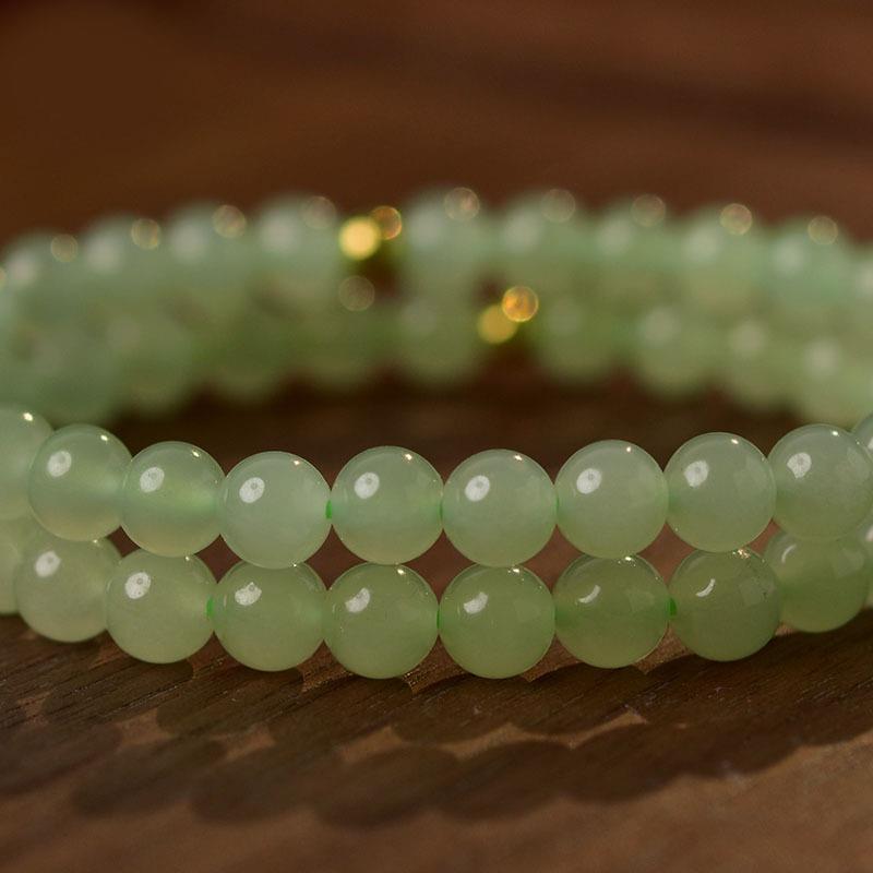 2026和田玉手串女冰晴水玉石散珠手镯和田玉手链手串手链