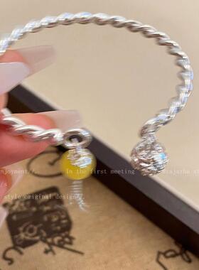 2026流苏铃铛手镯一步一响一步一想古风圆珠流苏铃铛手镯闺蜜情侣