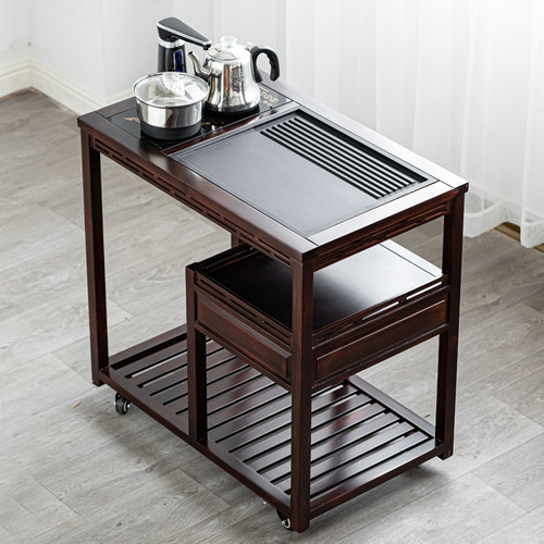 实木茶台乌金石简约中式