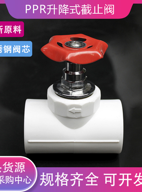 PPR水管阀门ppr升降式球阀204分256分截止阀 PPR水管管件配件包邮