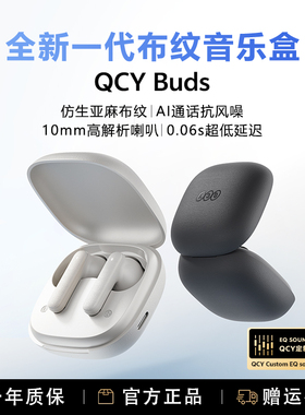 qcy蓝牙耳机Buds无线入耳式降噪耳机2025新款超长续航蓝牙耳机
