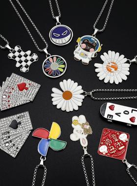 新款小众设计感毛衣链女ins百搭