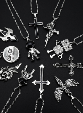 新款男女项链高级感朋克毛衣链