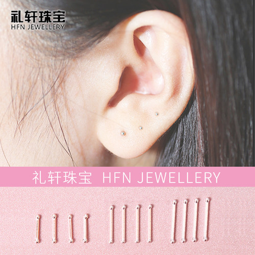 999银迷你双珠耳棒免摘防掉养耳