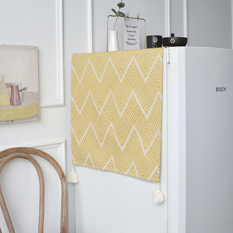 北欧风冰箱布盖巾防尘烤箱空调