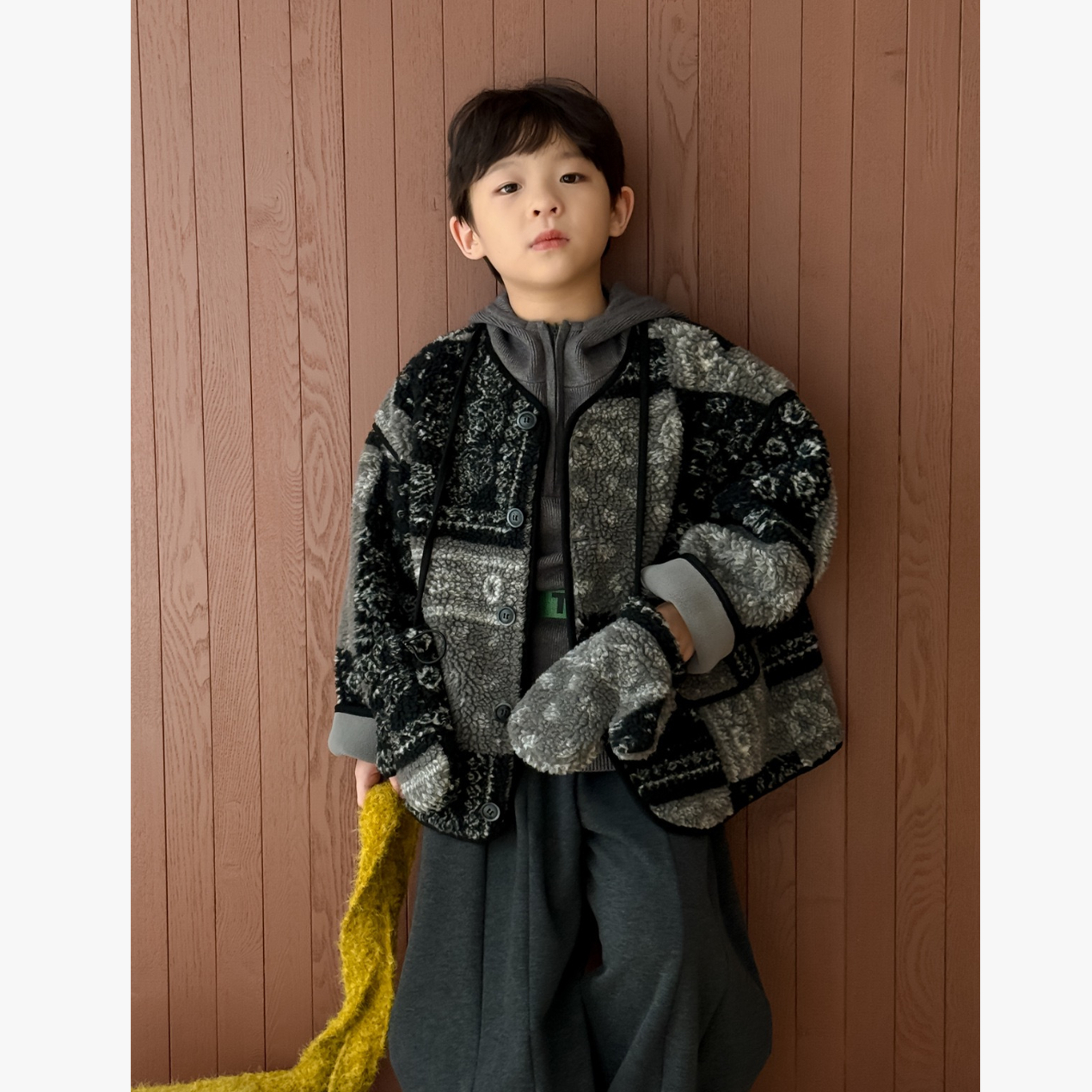 NL 91372 复古花纹棉衣外套