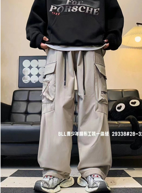 XX 29338 一体绒口袋工装裤