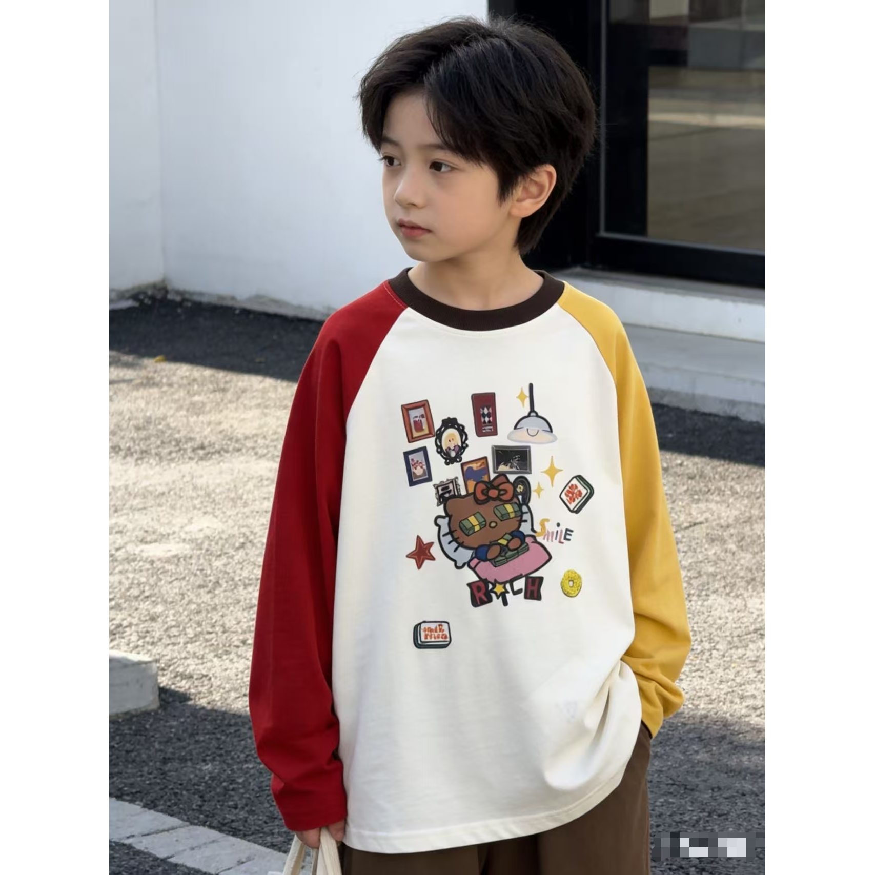YL 880396 做梦想钱亲子款小猫T恤