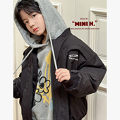 XAQ 一体绒连帽卫衣 005