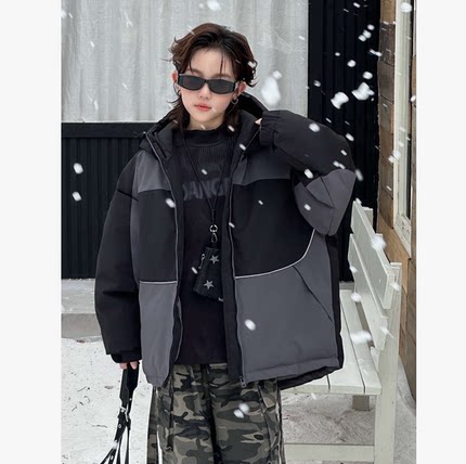 EVERY 68123 撞色棉衣外套