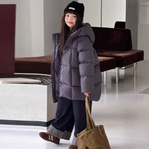 TYD 25018 亲子连帽泡芙面包羽绒服