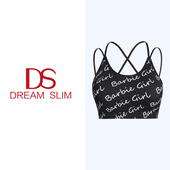 芭比女孩健身文胸瑜伽服运动美背防震背心一体杯 girl barbie