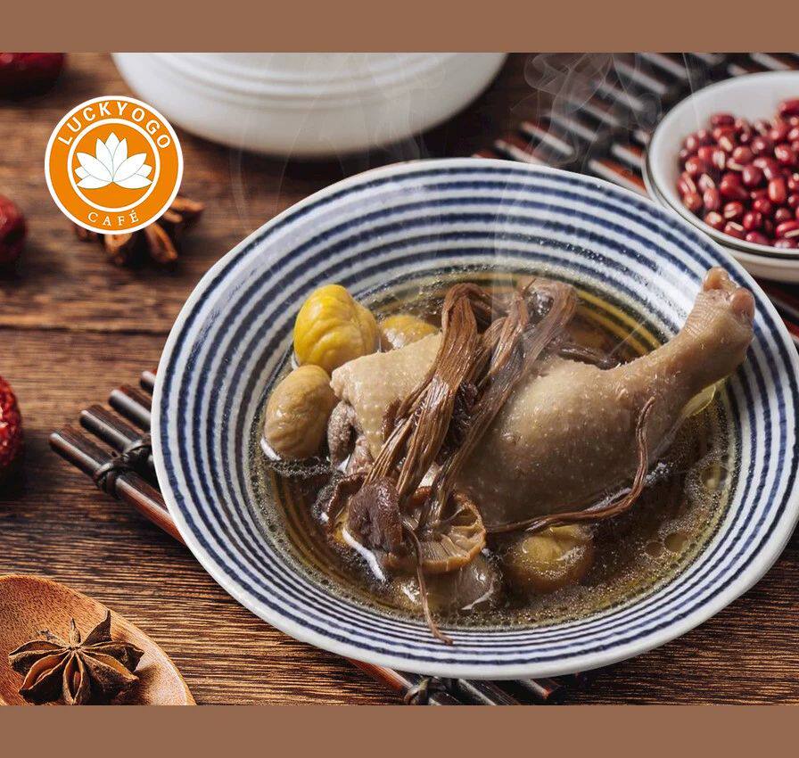 乐优谷茶树菇老鸭汤300g速食品调理料理包预制菜外卖快餐