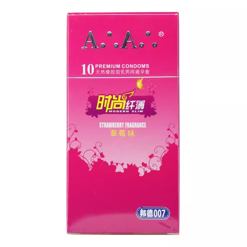 邦德007(时尚纤薄草莓香)避孕套10只装byt