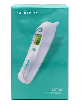 仕杰红外耳式体温计DET-103测量体温配耳套三色背光