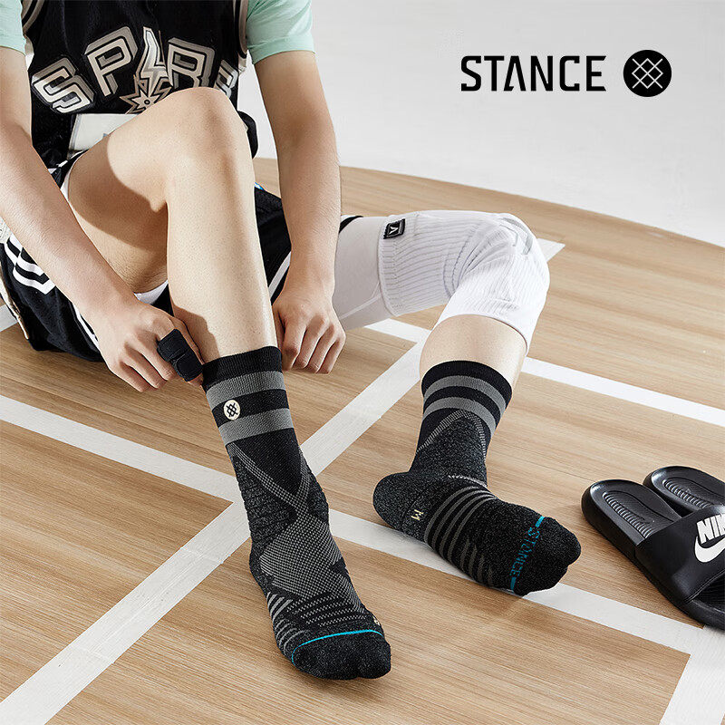 STANCE中筒袜男袜女袜夏季新款防臭透气运动袜厚底支撑专业篮球袜