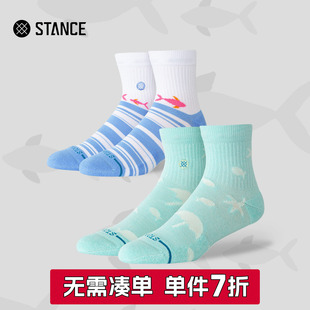 STANCE沙滩派对系列休闲短筒袜356男女低筒秋冬透气袜条条纹潮流