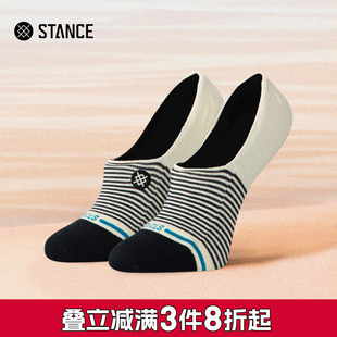 STANCE斯坦斯145不掉跟隐形袜冬季 透气条纹女袜休闲船袜防滑袜子
