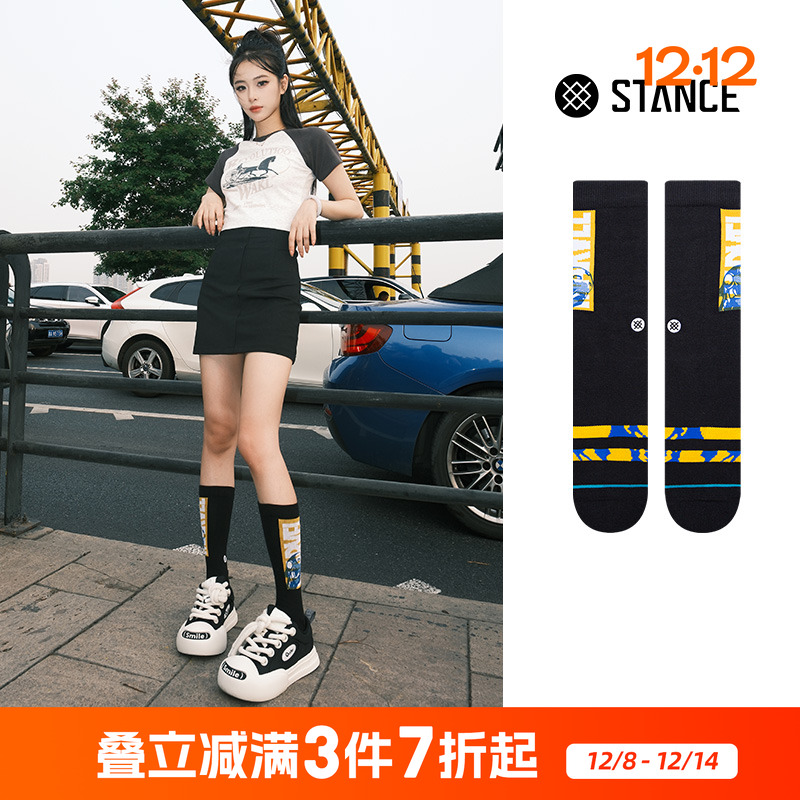 STANCE 漫威MARVEL蜘蛛侠联名款558休闲袜男女中筒袜个性潮袜子