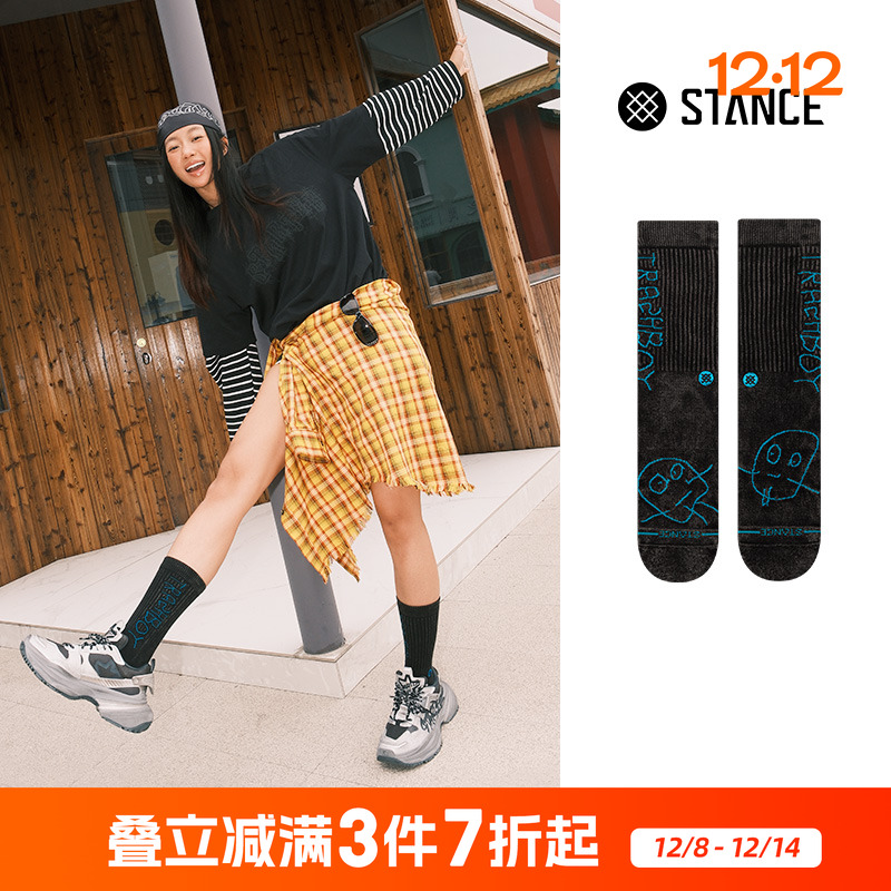 STANCE男女中筒袜休闲袜