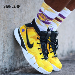 STANCE NBA球队联名款湖人勇士时尚休闲袜中筒袜子男女棉春季透气