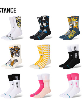 【1件5.5折】stance中筒休闲袜低筒袜潮流袜秋冬保暖拼接男女通用