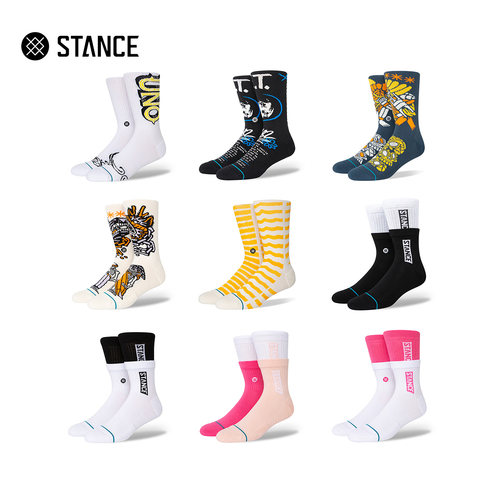 STANCE秋冬拼接中筒袜