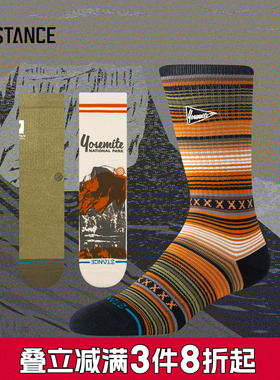 STANCE x 美国国家公园NAT.PARKS联名款中筒休闲袜冬季透气男女袜