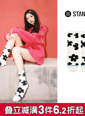 STANCE 毛绒袜POLLEN女休闲袜534秋冬中筒袜子舒适棉袜柔软地板袜