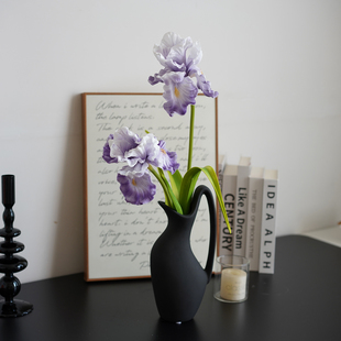 高品质手感鸢尾花仿真花高端摆件家居假花摆设客厅餐桌插花装饰