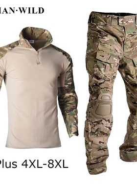 战狼同款春夏季户外长袖CP迷彩青蛙服男军训教官战术套装女CS耐磨