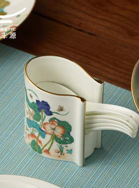 国瓷永丰源幸福和鸣散件Diy 陶瓷调羹收纳盒陶瓷味碟陶瓷