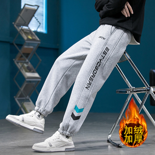 帅气大童运动休闲裤 春秋季 束脚卫裤 子男孩青少年学生2025新款 长裤