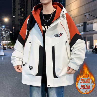 不起球不褪色不缩水加绒加厚外套