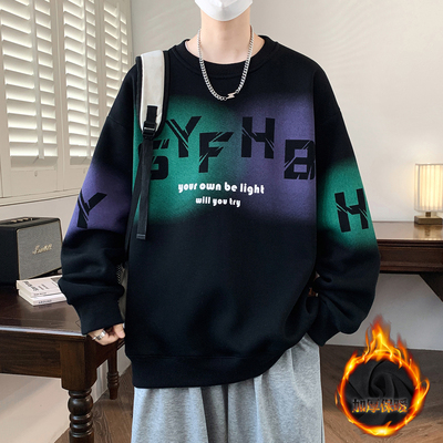 不起球不褪色不缩水加绒加厚卫衣