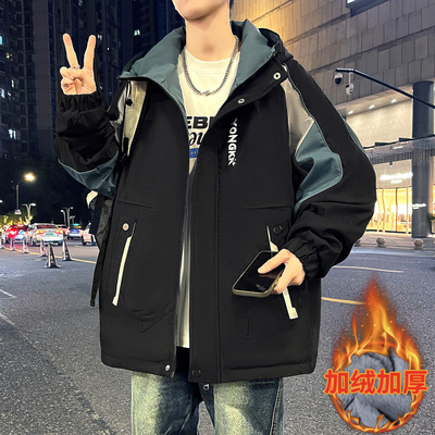 不起球不褪色不掉毛加绒加厚外套