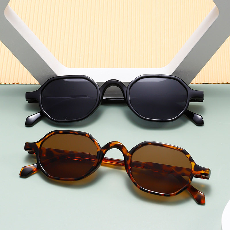 新款儿童墨镜ins风女韩版潮网红款复古小框豹纹太阳镜 小孩子眼镜