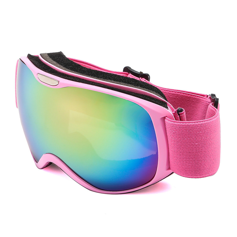 儿童防雾滑雪镜新款炫彩膜户外运动太阳镜男女孩子登山眼镜护目镜