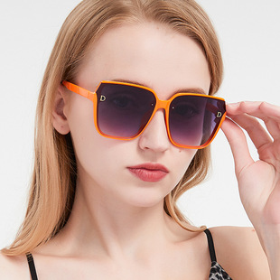 品牌太阳镜2023新款 方形大框墨镜女士防紫外线sunglasses眼镜